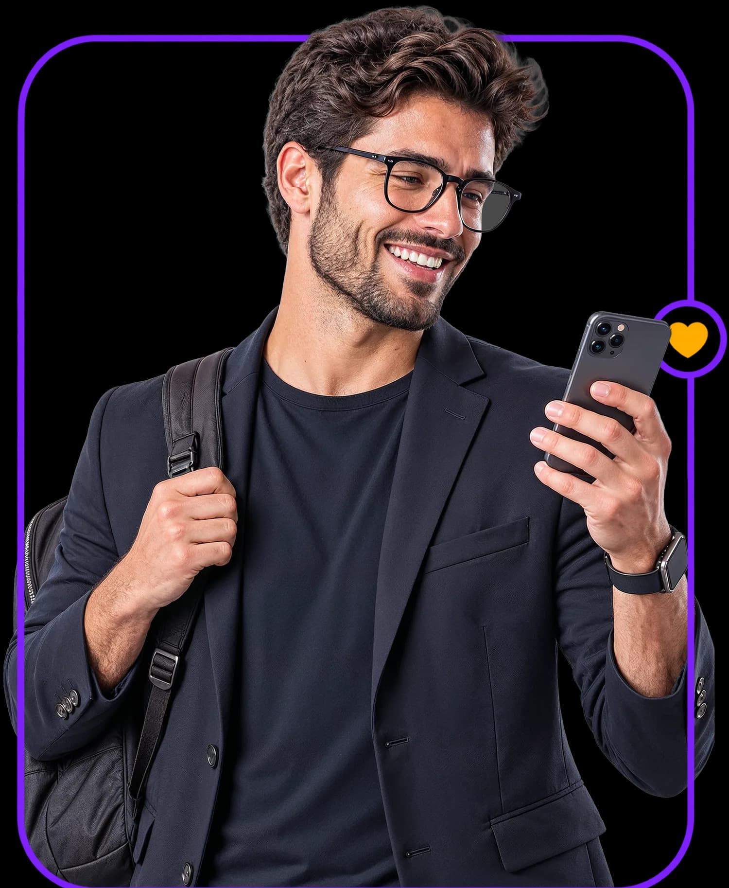 Mockup de página Clinc Bio no celular